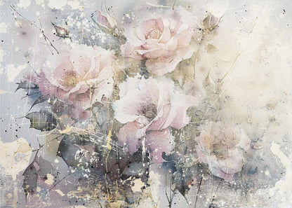 Art mural Fleur Illustration florale Art mural 076