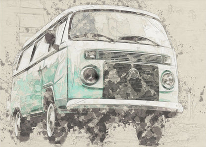 Art mural Combi Volkswagen