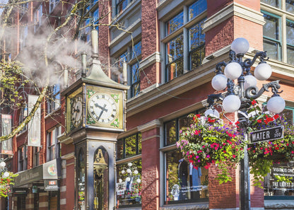 Décoration murale Horloge à vapeur historique de Gastown à Vancouver