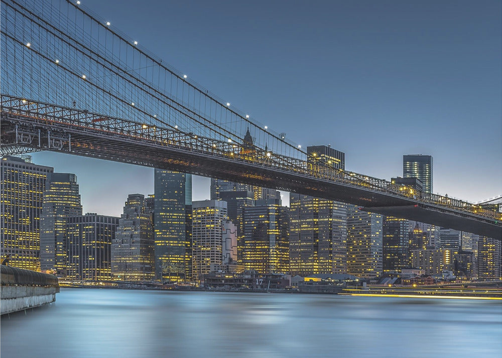 Art mural New York - L'Heure bleue sur Manhattan
