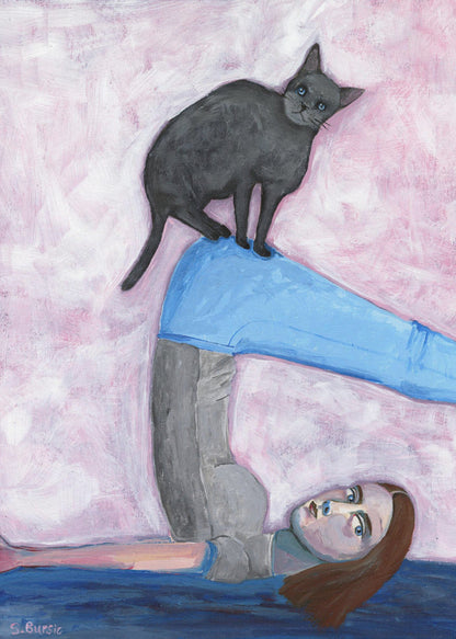 Du yoga avec mon chat