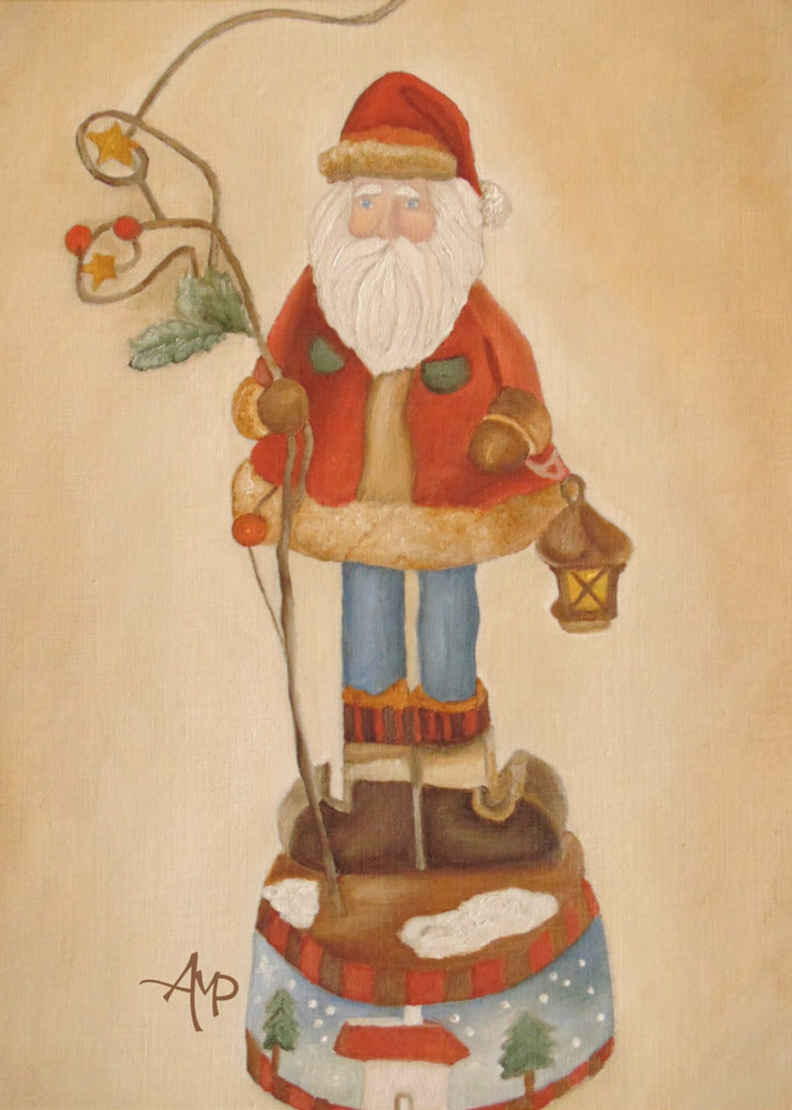 Décoration murale Le Père Noël arrive
