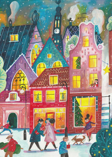 Art mural Noël à Amsterdam Impression sur toile