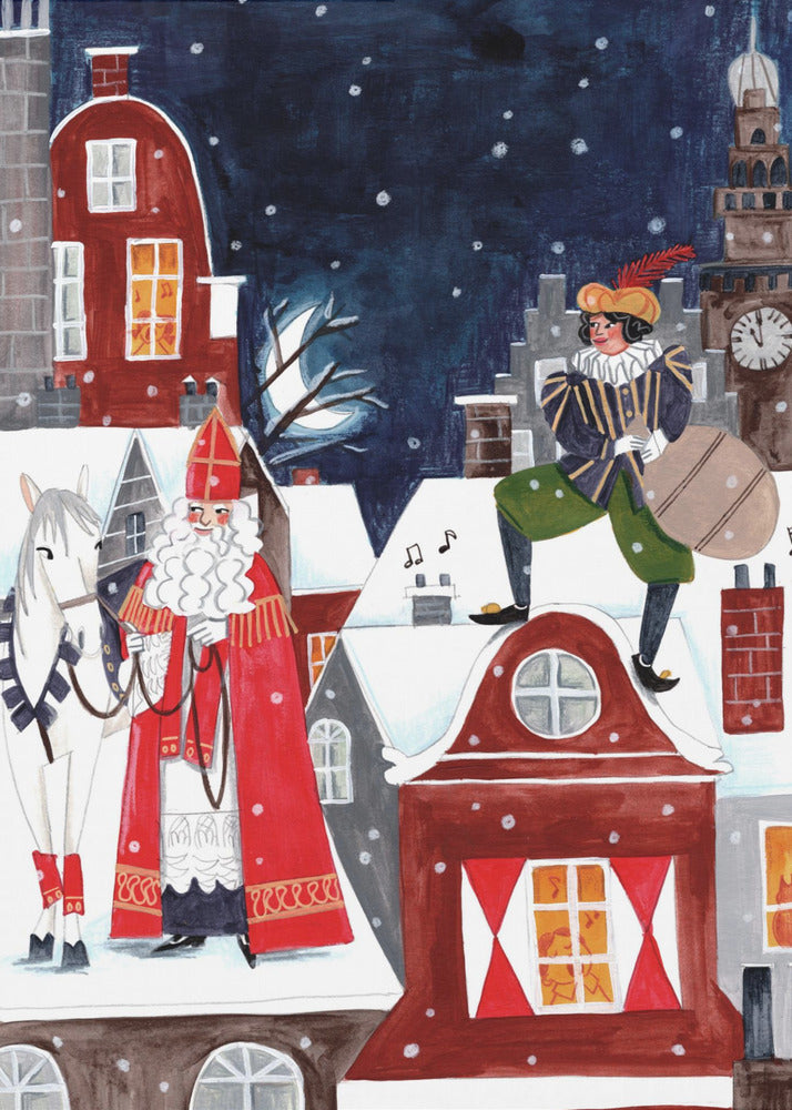 Décoration murale Saint Nicolas sur toile