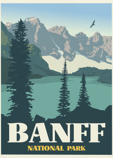 Art mural Imprimé de voyage Parc national de Banff