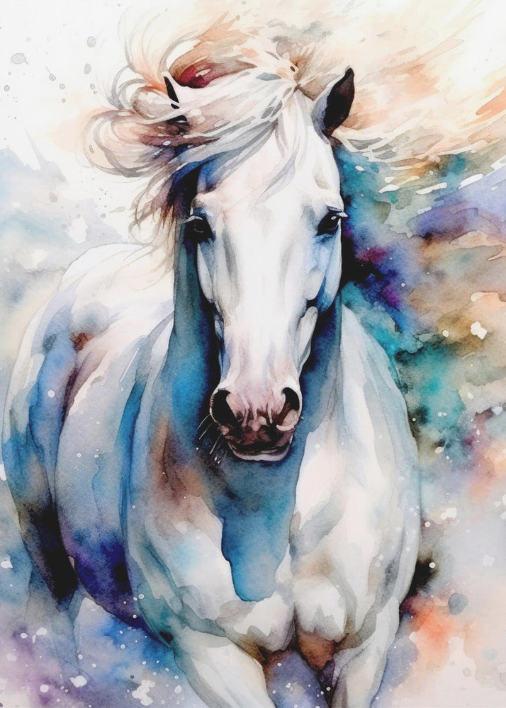Cheval aquarelle (1)
