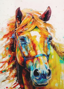 Cheval aquarelle (10)