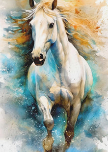 Art Mural Cheval Aquarelle (14)
