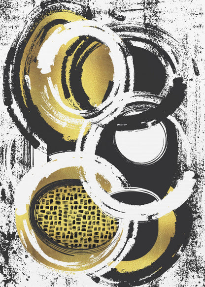 Art mural Peinture abstraite n° 2 | or