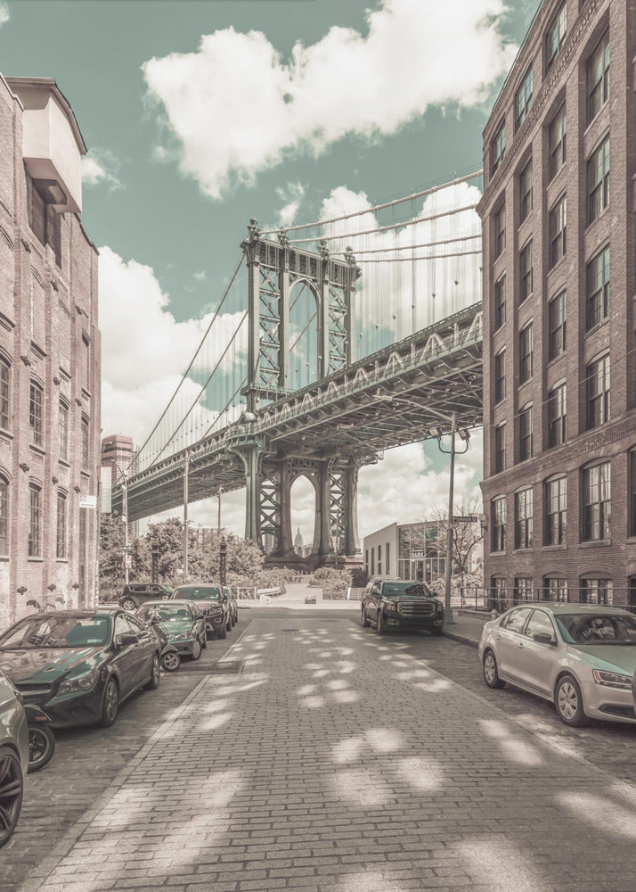 Décoration murale NEW YORK Manhattan Bridge | style urbain vintage