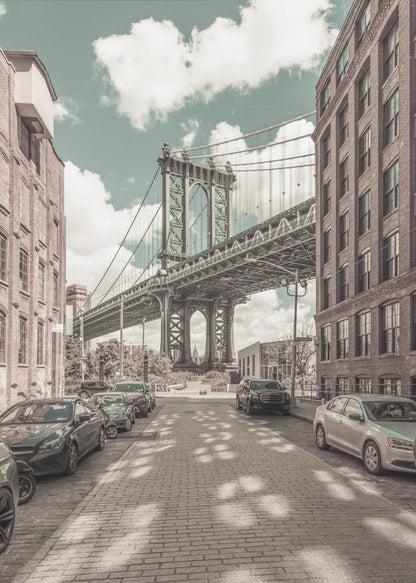 Décoration murale NEW YORK Manhattan Bridge | style urbain vintage