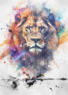 Décoration murale Affiche Lion Art 04