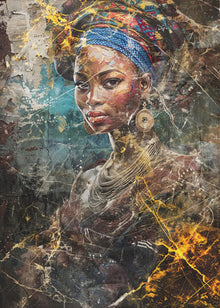Art mural Illustration d'art africain Art mural 067