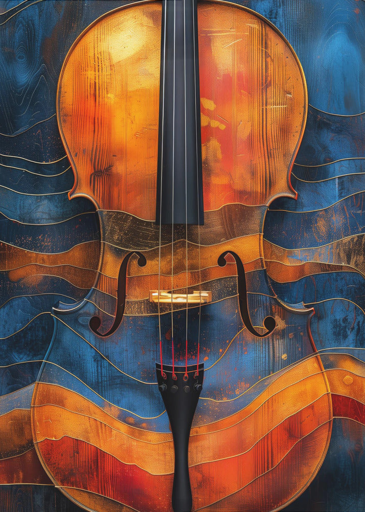 Décoration murale Musique Violon 6 Toiles Imprimées