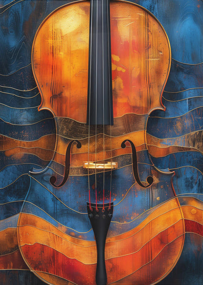Décoration murale Musique Violon 6 Toiles Imprimées