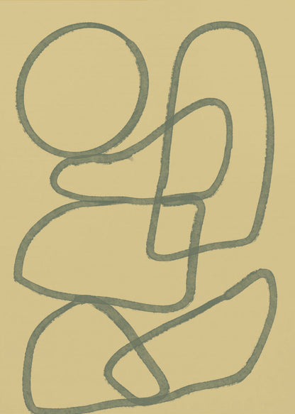 Art mural Dessin au trait ABSTRAIT
