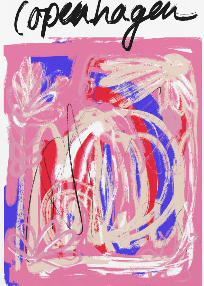 Art mural Copenhagueabstrait5 Taille24x36