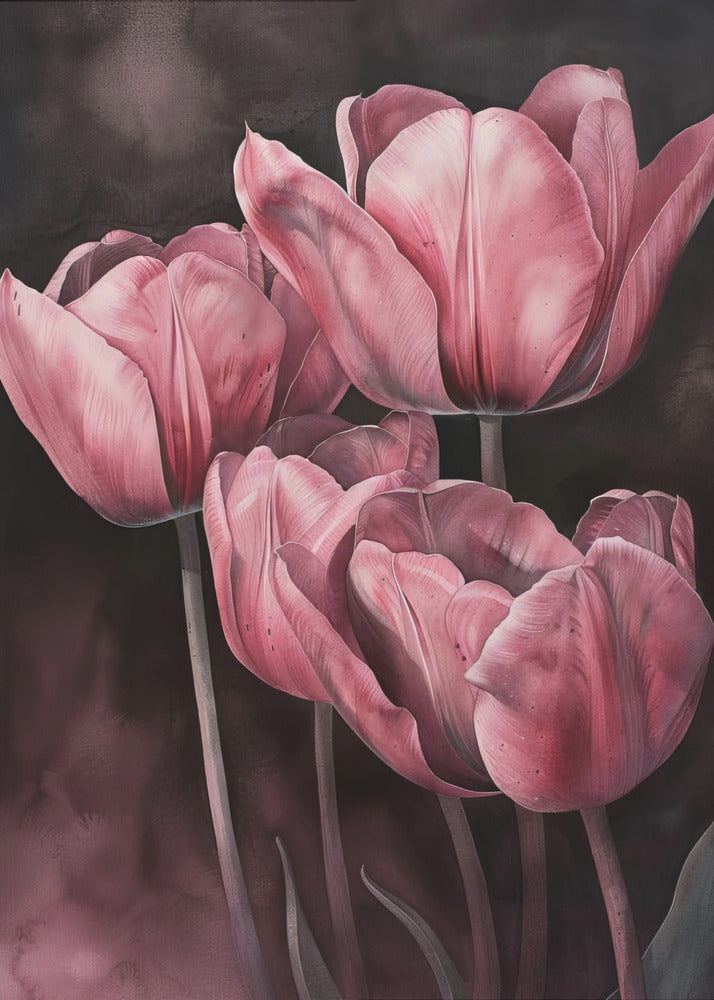 Décoration murale Tulipe violette 3