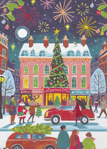 Tableau sur toile Noël en ville