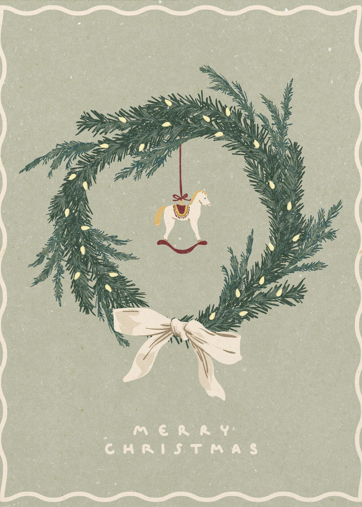 Impression sur toile personnalisée de Noël 16″X20″