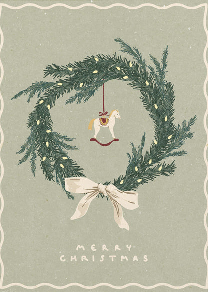 Impression sur toile personnalisée de Noël 16″X20″