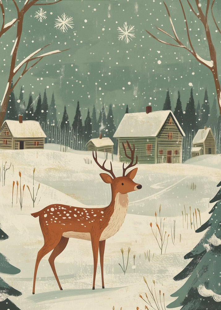 Impression sur toile personnalisée de Noël 16″X20″