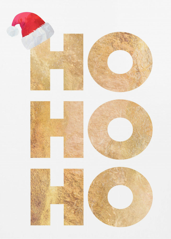Toile murale typographie Hohoho