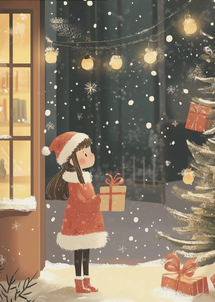 Impression sur toile personnalisée de Noël 16″X20″
