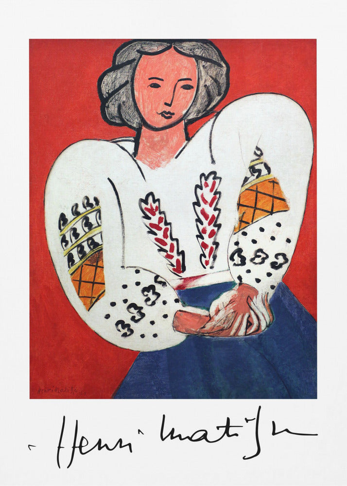 Décoration murale Henri Matisse, La Camicetta Romena, 1940