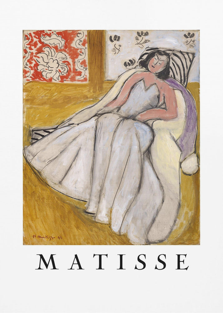 Tableau mural Jeune Femme à La Pelisse Blanche