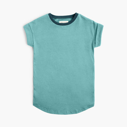 Robe nuage à manches retroussées