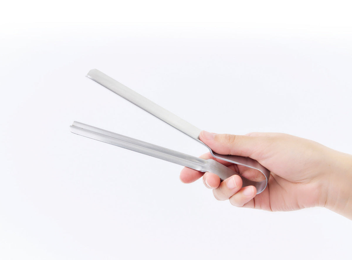 Eatoco Shibolu Tongs – Stainless Steel Japanese Squeeze Tongs