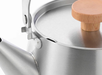 Yoshikawa Aikata Stainless Steel Kettle 1.8L – Natural Wood Handle | Japan