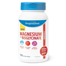 Progressive MAGNÉSIUM au BISGLYCINATE, 120 capsules végétales