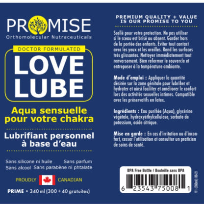 Promise LOVE LUBE, 340ml *Bonus Size