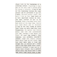 Typewriter Sign - Puppy Love