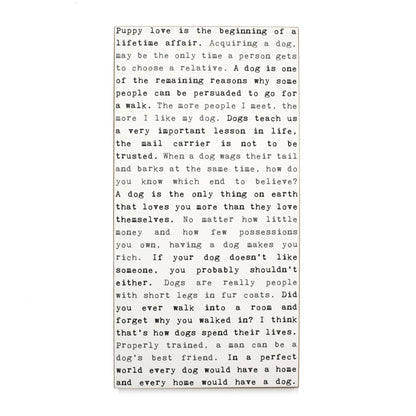 Typewriter Sign - Puppy Love