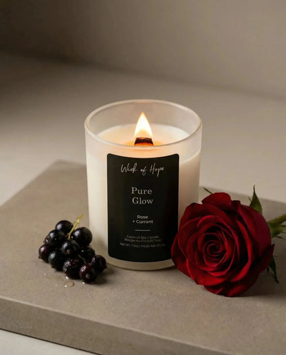 Pure Glow Candle | Rose + Currant