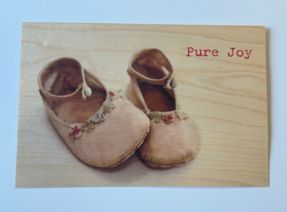 Wood Postcard - Pure Joy
