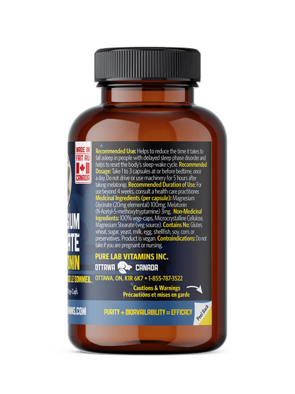 Magnesium Glycinate with Melatonin 90 Vegi-Caps
