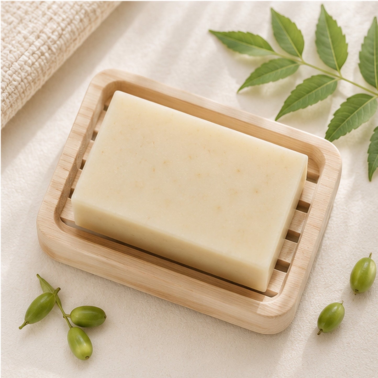 Pain de savon à l'huile de neem