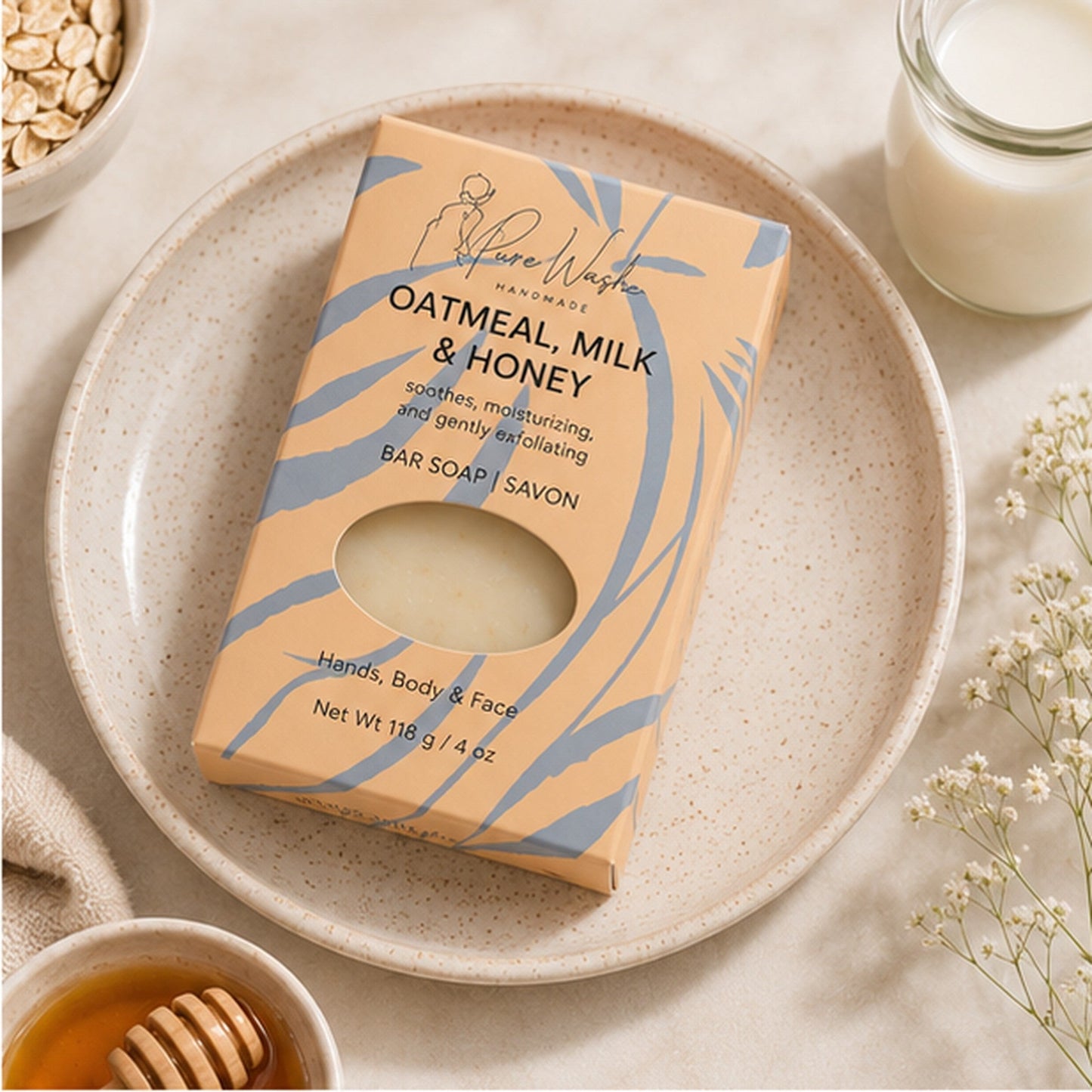 Oatmeal Milk & Honey Soap Bar
