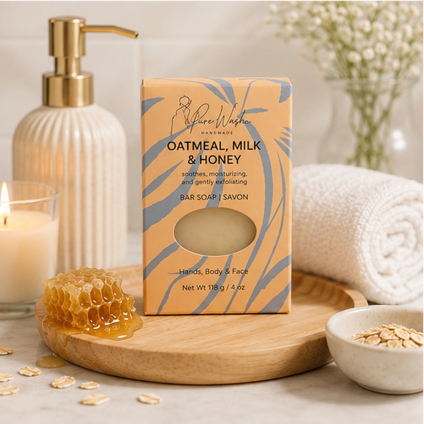 Oatmeal Milk & Honey Soap Bar