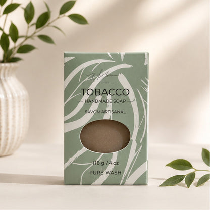 Tobacco leaf soap bar