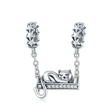 Parfaitement Céleste : adorable breloque étoile chat (argent 925)