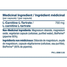 PVL CARNITINE 750 mg, 90 gélules végétales