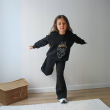Ensemble décontracté La-Bu-Bu pour filles avec strass