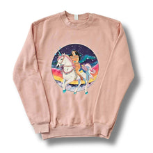 T-shirt col rond Femme Licorne Arc-en-ciel
