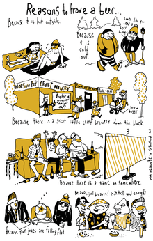Tea Towel - Reasons For Beer