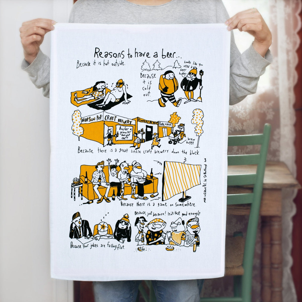Tea Towel - Reasons For Beer
